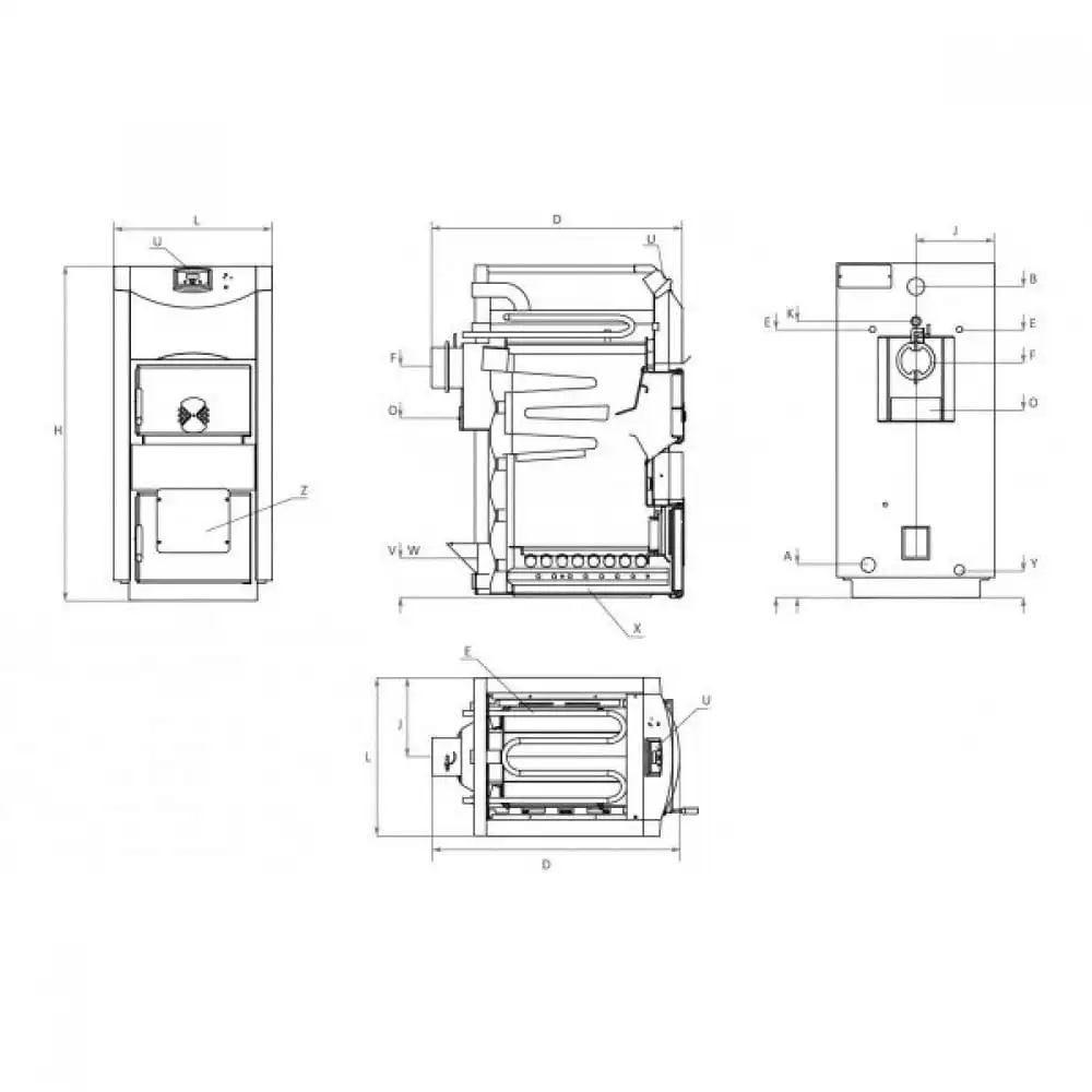 Котел на твърдо гориво BURNiT WBS PRIME  25kW 2
