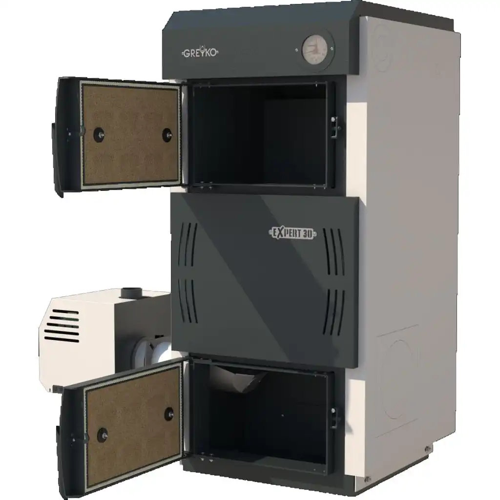 Комбиниран Котел Твърдо Гориво GREYKO EXPERT 20kW 2